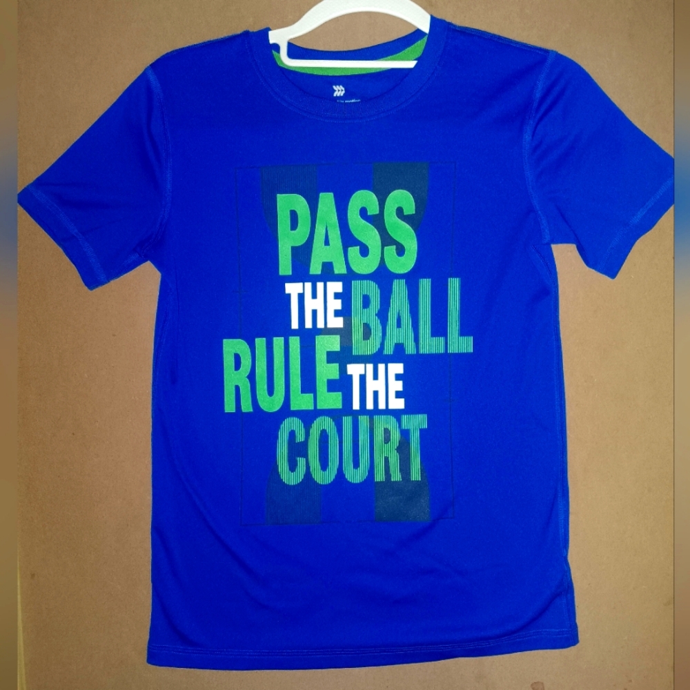 3/$8 All in Motion Blue Kids Graphic Tee